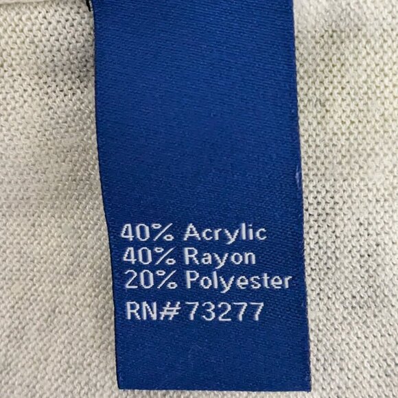 Apt. 9 Women's V-Neck Sweater - Gray, Blue, and Yellow Stripes - Picture 4 of 5